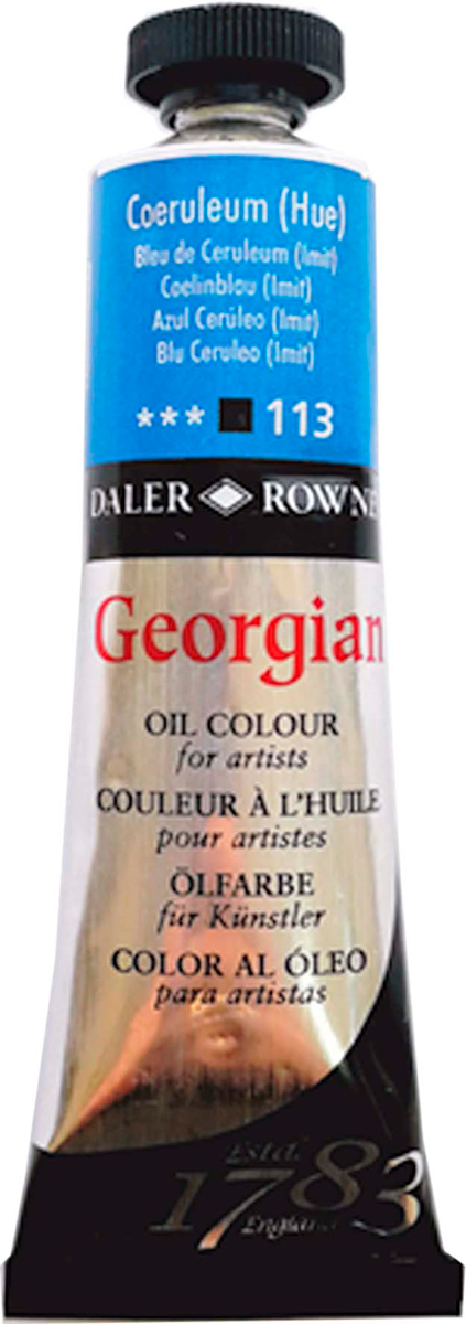 Daler Rowney Краска масляная Georgian цвет церулеум (имитация) 38 мл