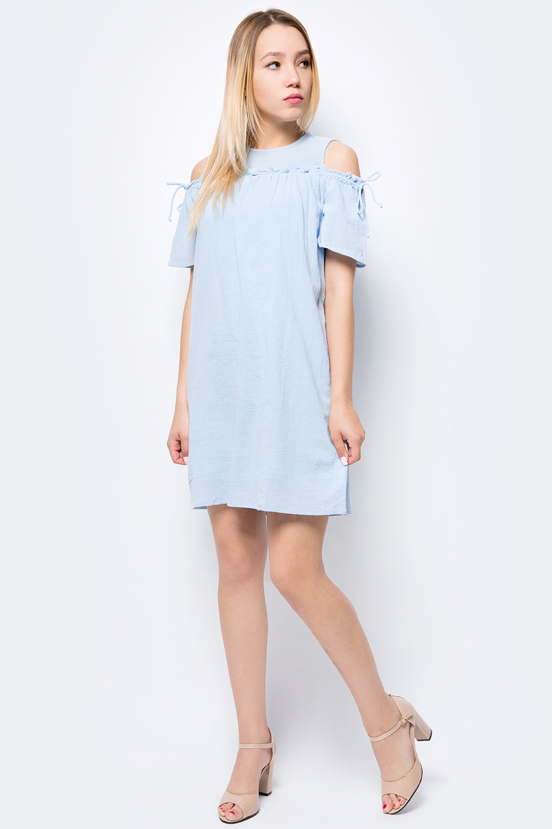 Платье Vero Moda, цвет: голубой. 10192398_Cerulean. Размер M (44)