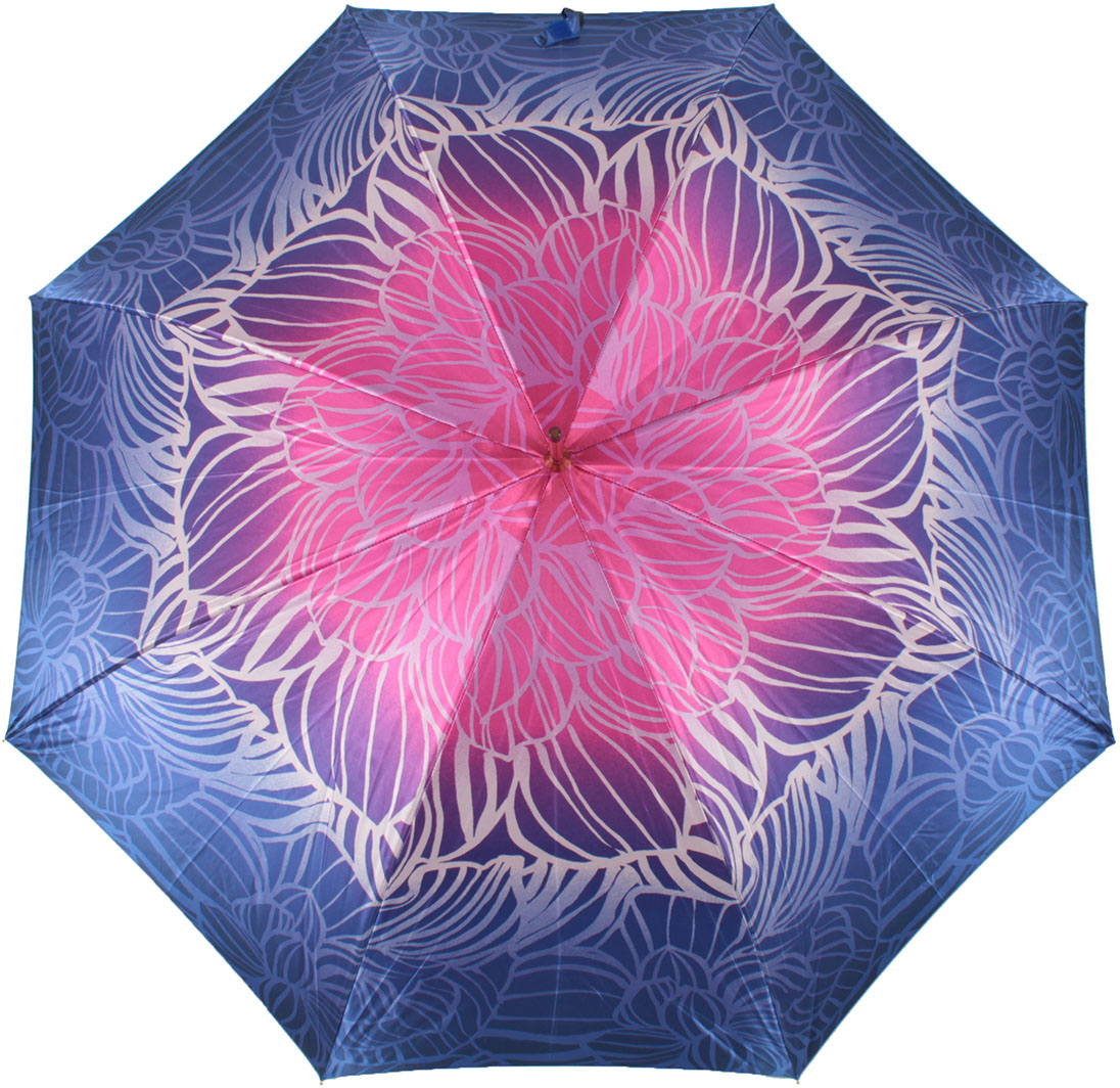 Зонт-трость женский Happy Rain, полуавтомат, цвет: розовый. 82030-7
