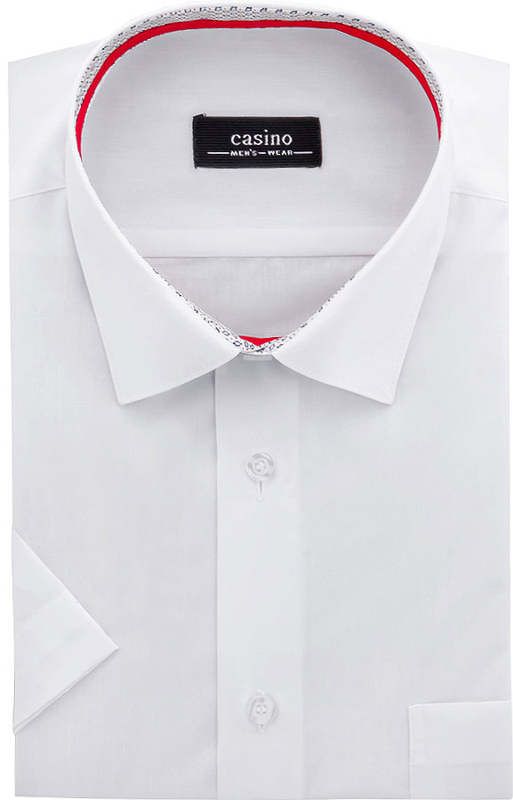 Рубашка мужская Casino, цвет: белый. c100/05/ice/Z/1p. Размер 42 (52)