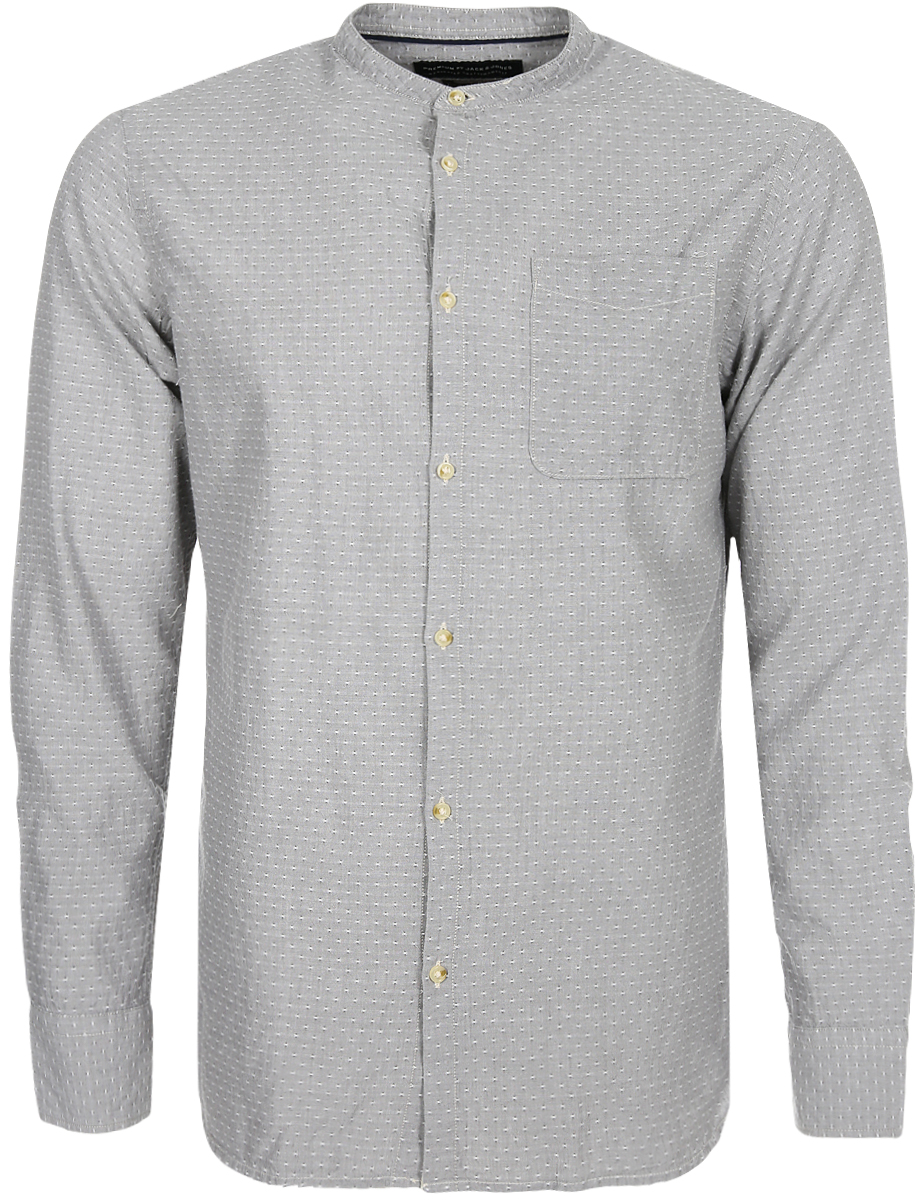 Рубашка мужская Jack & Jones, цвет: серый. 12135106_Frost Gray. Размер L (50)