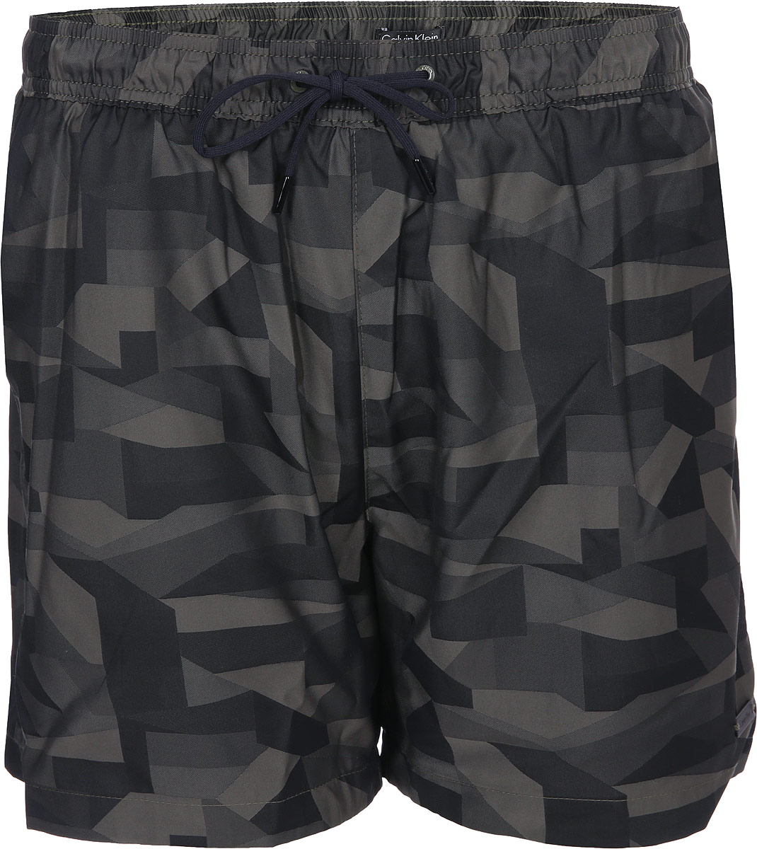 Шорты для плавания мужские Calvin Klein Underwear, цвет: темно-зеленый. KM0KM00151_314. Размер S (48)