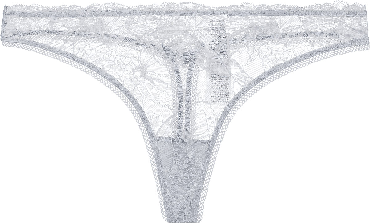 Трусы-тонг женские Calvin Klein Underwear, цвет: серый. QF4633E_GZ7. Размер M (44)