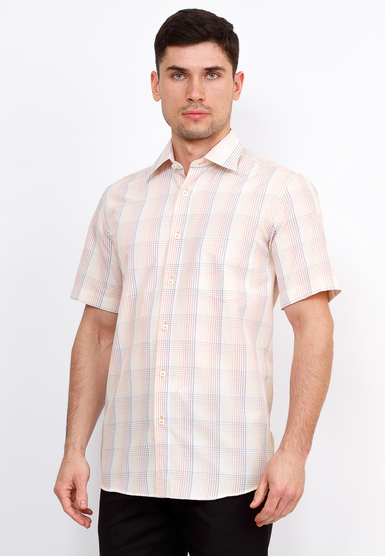 Рубашка мужская Greg, цвет: оранжевый. Gb155/309/641/ZV/1. Размер 39 (46)