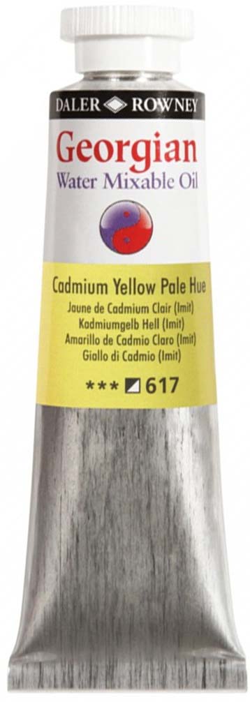 Daler Rowney Краска масляная водоразмываемая Georgian цвет кадмий желтый светлый (имитация) 37 мл