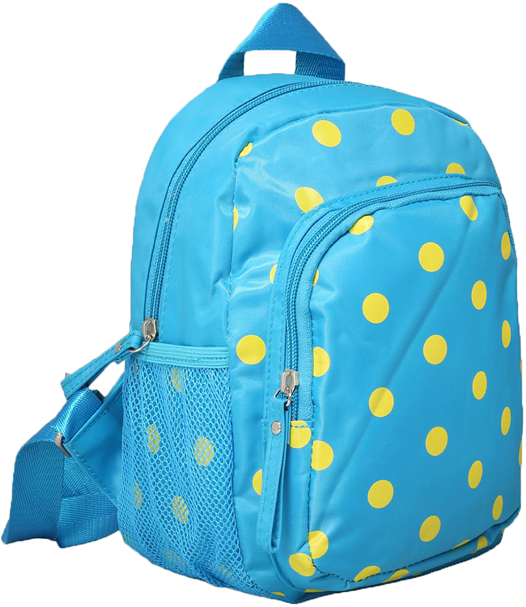 Рюкзак детский Горошек цвет голубой 1470168