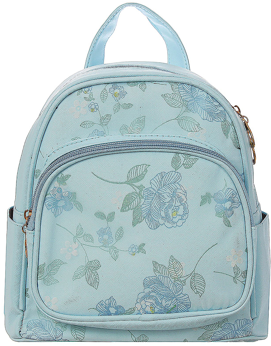 Рюкзак детский Цветы цвет голубой 1470172