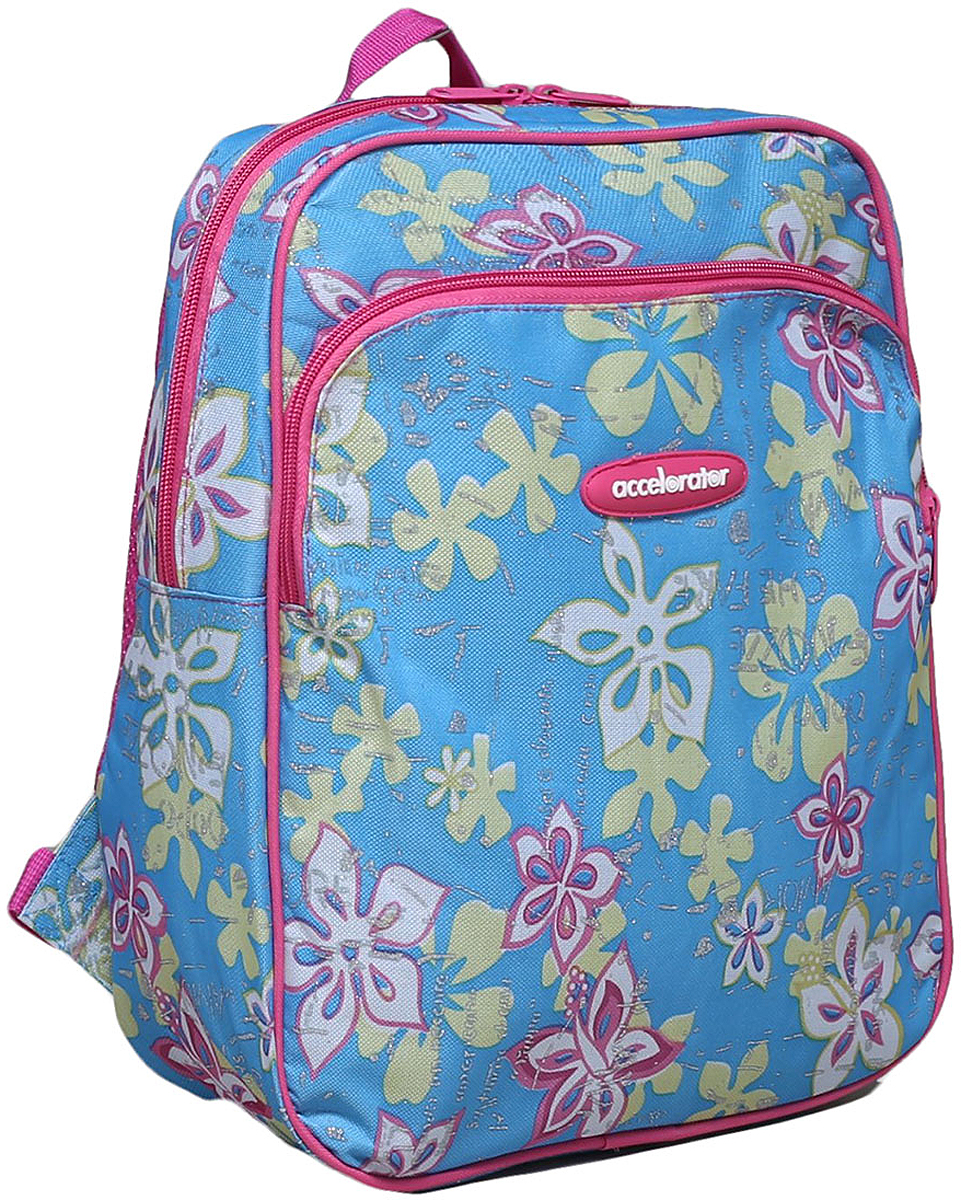 Рюкзак детский Цветы цвет голубой 1661019