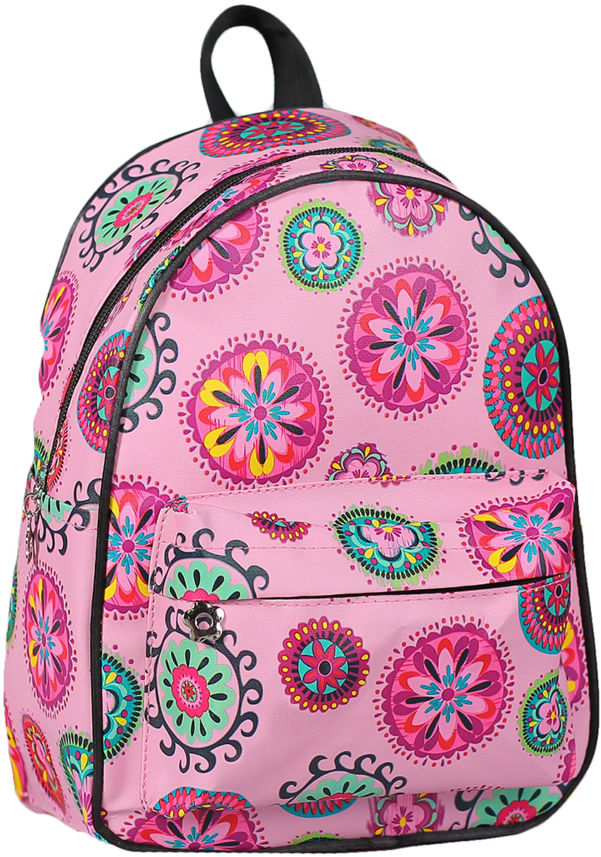 Рюкзак детский Орнамент цвет розовый 2832967
