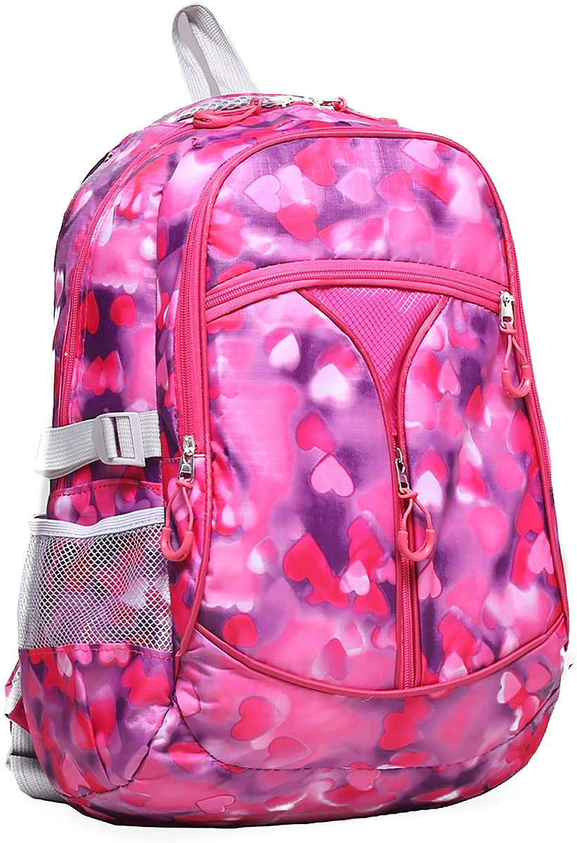 Рюкзак детский Сердца цвет розовый 1661140