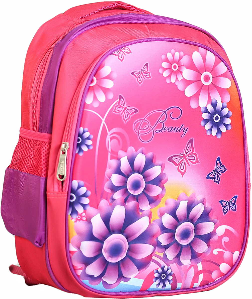 Рюкзак детский Цветы цвет розовый 2820237