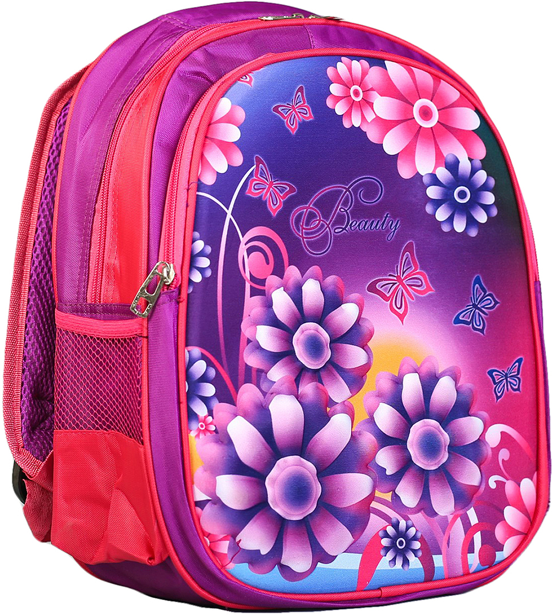 Рюкзак детский Цветы цвет розовый 2826162