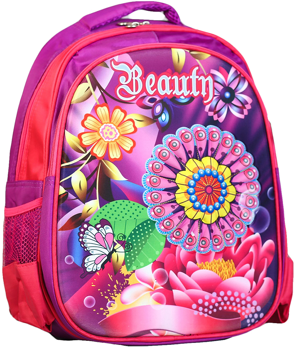 Рюкзак детский Цветы цвет розовый 2826163