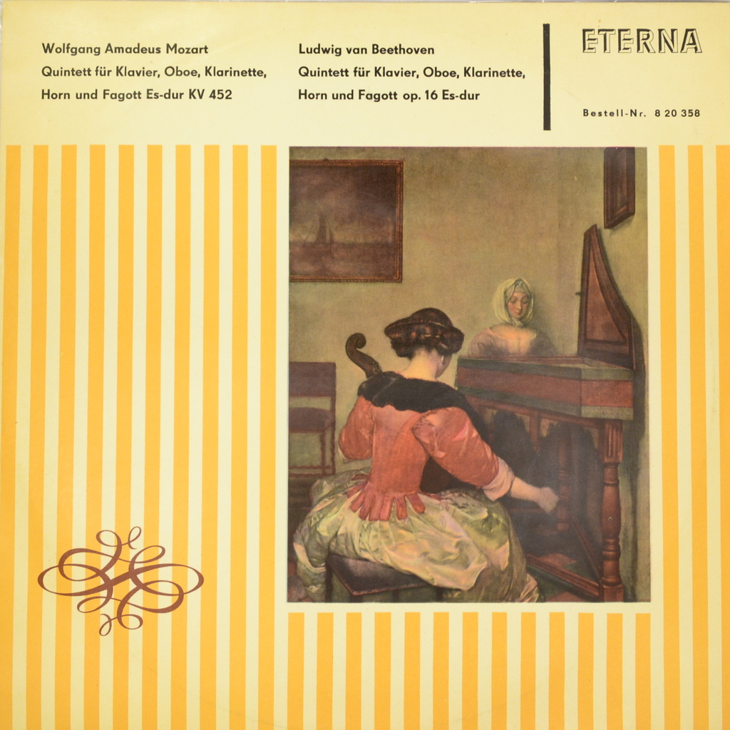 Mozart, Beethoven. Quintette Fur Klavier, Oboe, Klarinette, Horn Und Fagott (LP)