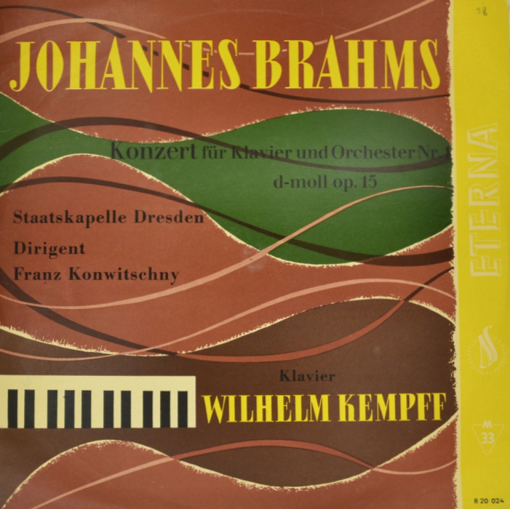 Johannes Brahms, Staatskapelle Dresden, Franz Konwitschny, Wilhelm Kempff. Konzert Fur Klavier Und Orchester Nr. 1 D-Moll Op. 15 (LP)