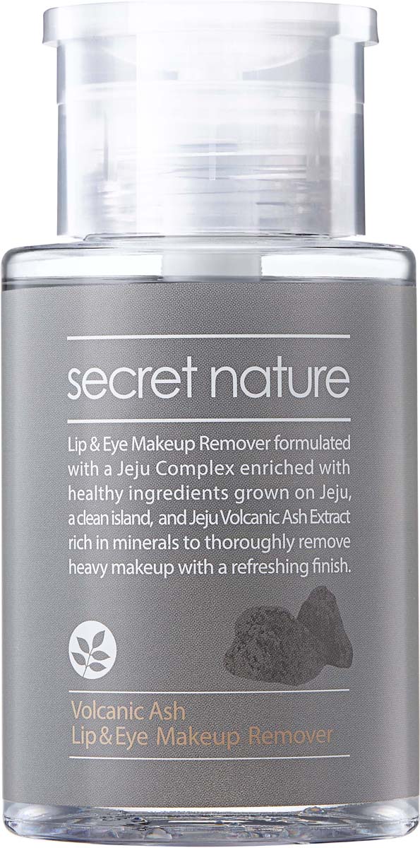 Secret Nature Volcanic Ash Lip & Eye Makeup Remover Средство-жидкость для снятия макияжа глаз и губ, 150 мл