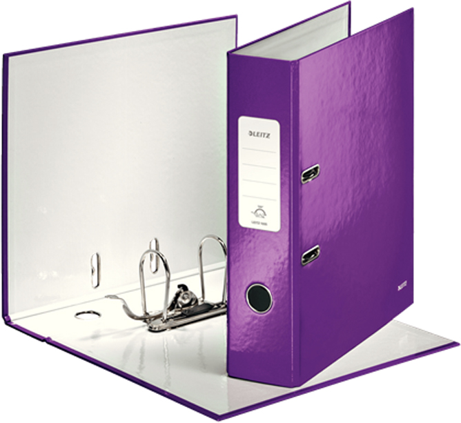 Leitz Папка-регистратор 180° WOW обложка 80 мм цвет фиолетовый