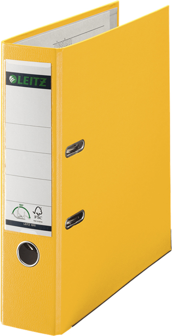 Leitz Папка-регистратор 180° обложка 80 мм цвет желтый