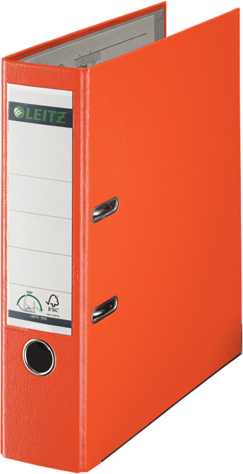 Leitz Папка-регистратор 180° обложка 80 мм цвет оранжевый