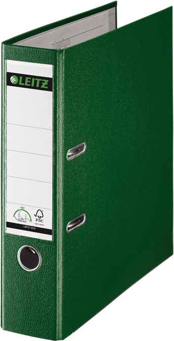 Leitz Папка-регистратор 180° обложка 80 мм цвет зеленый