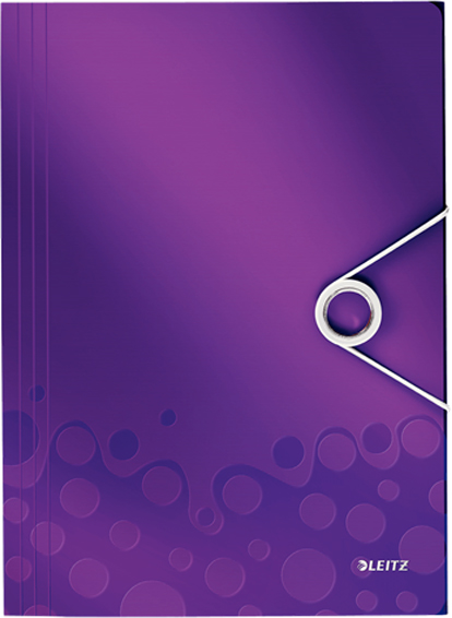 Leitz Папка на резинке WOW цвет фиолетовый