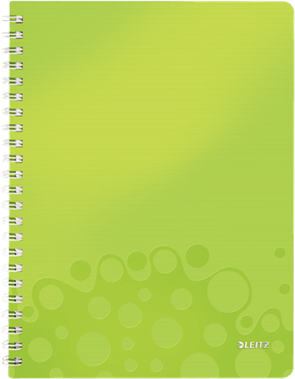 Leitz Блокнот WOW формат A4 80 листов в клетку цвет зеленый