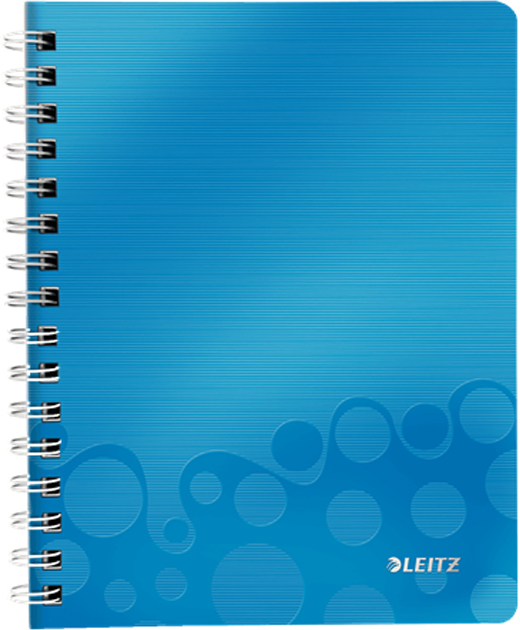 Leitz Блокнот WOW формат A5 80 листов в клетку цвет синий