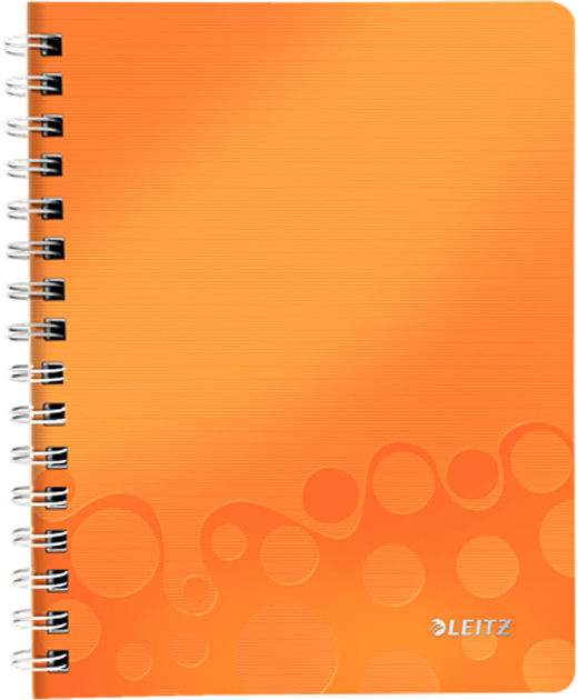 Leitz Блокнот WOW формат A5 80 листов в клетку цвет оранжевый