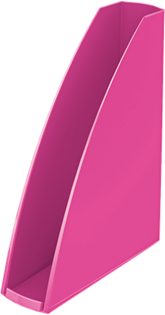 Leitz Лоток для бумаг WOW вертикальный цвет розовый