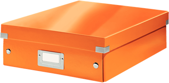 Leitz Короб-органайзер Click-n-Store размер М цвет оранжевый