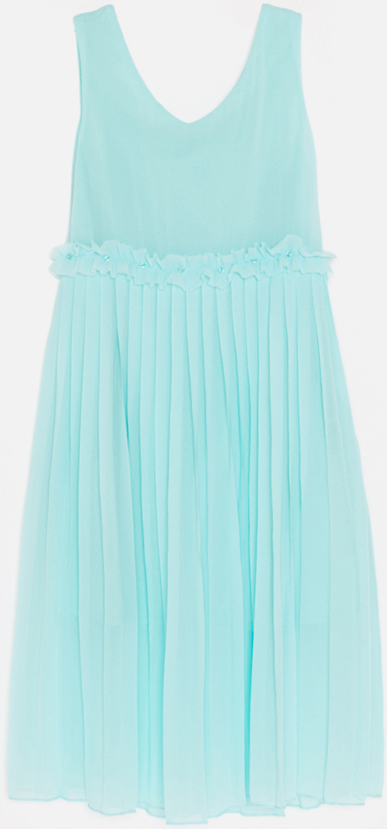 Платье для девочки Acoola Mullet, цвет: светло-бирюзовый. 20210200240_9300. Размер 134