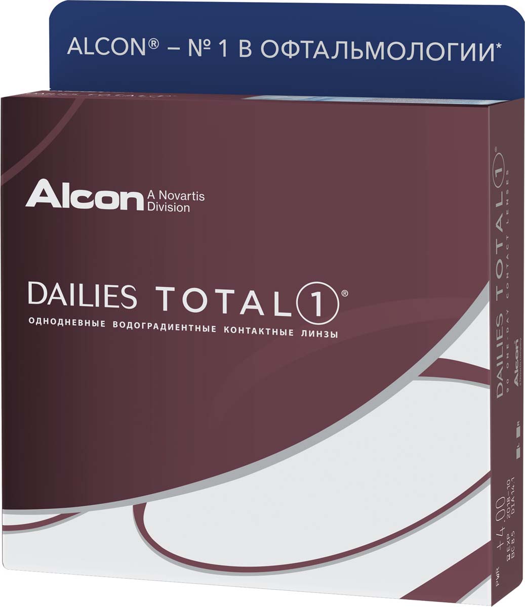 Аlcon Контактные линзы Dailies Total 90 шт /+0.50 /8.5 /14.1