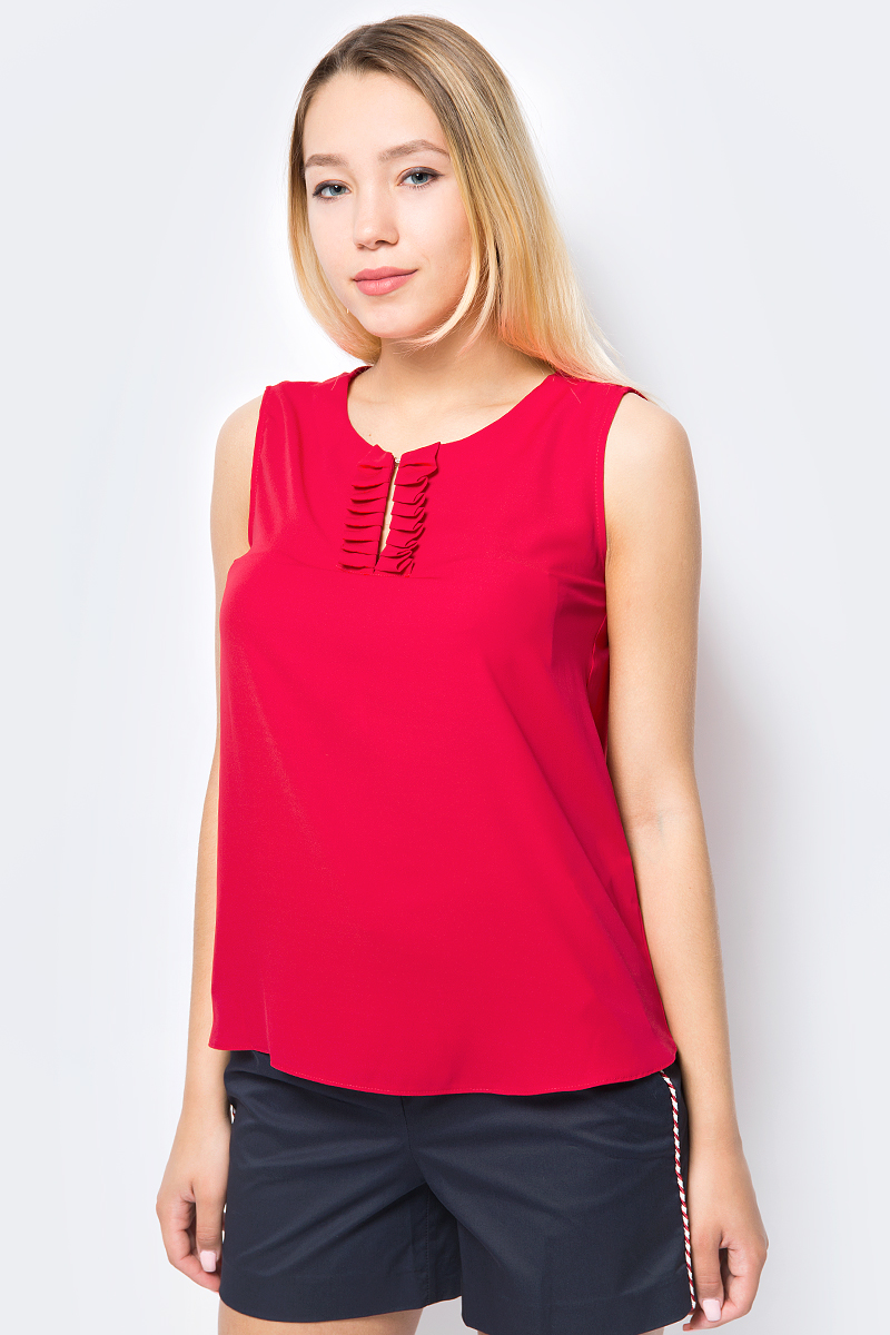 Блузка женская adL, цвет: красный. 11530659001_006. Размер XS (40/42)