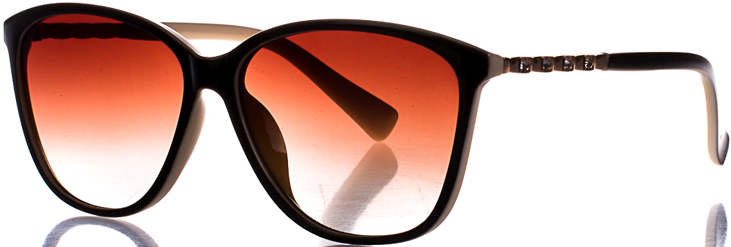 Очки солнцезащитные женские Vittorio Richi, цвет: коричневый, молочный. OC185141c3