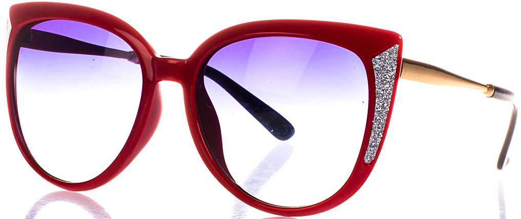 Очки солнцезащитные женские Vittorio Richi, цвет: красный, синий. OC188166c6