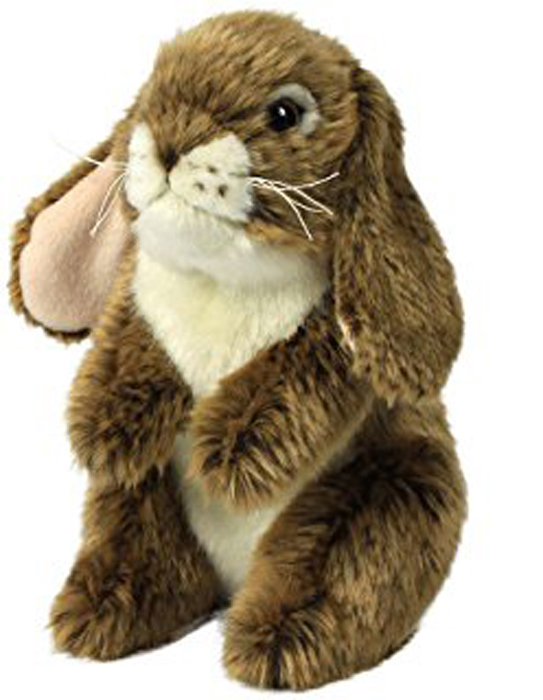 Anna Club Plush Мягкая игрушка Кролик стоит цвет коричневый