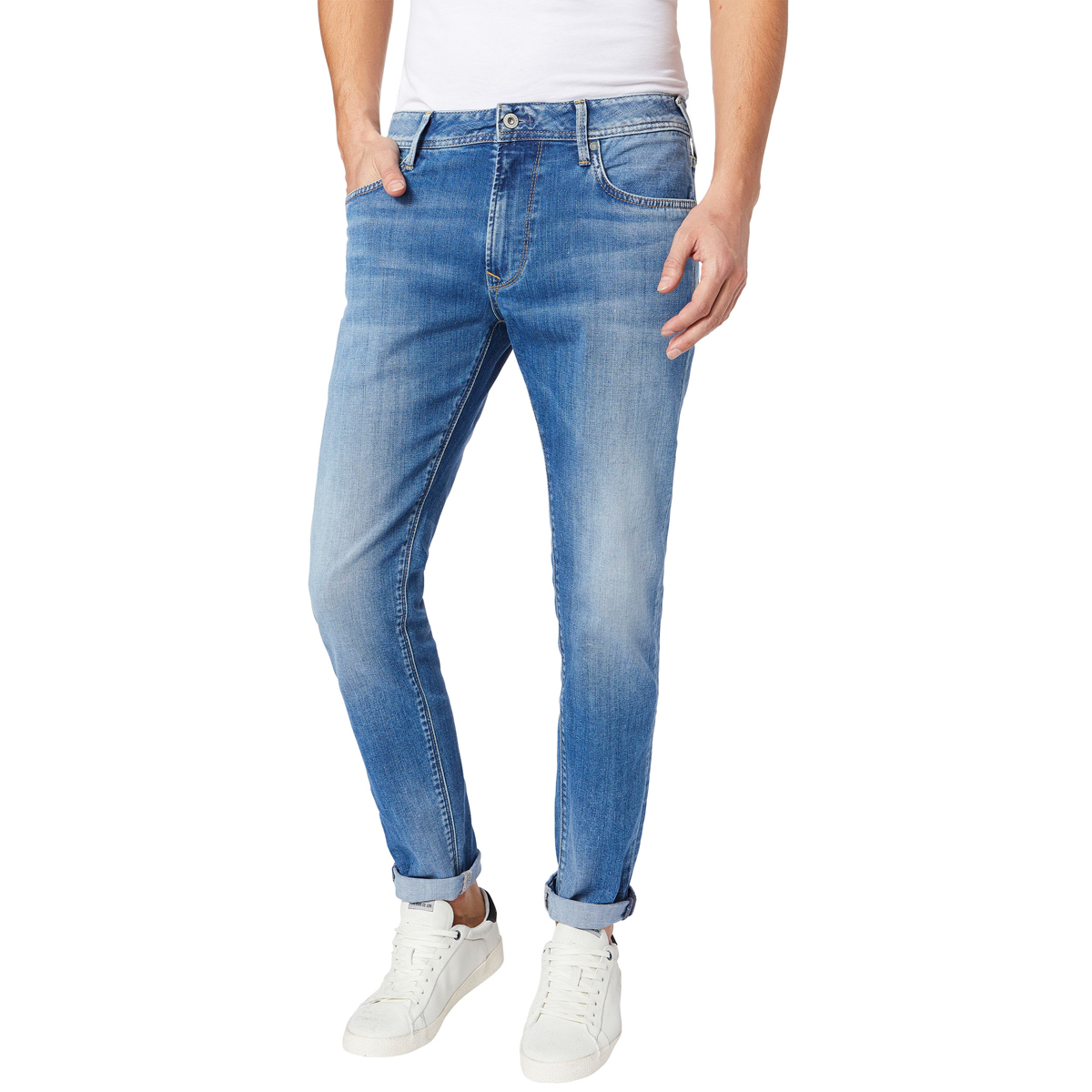 Джинсы мужские Pepe Jeans Stanley, цвет: синий. 097.PM201705.GC9.000. Размер 32-32 (48-32)