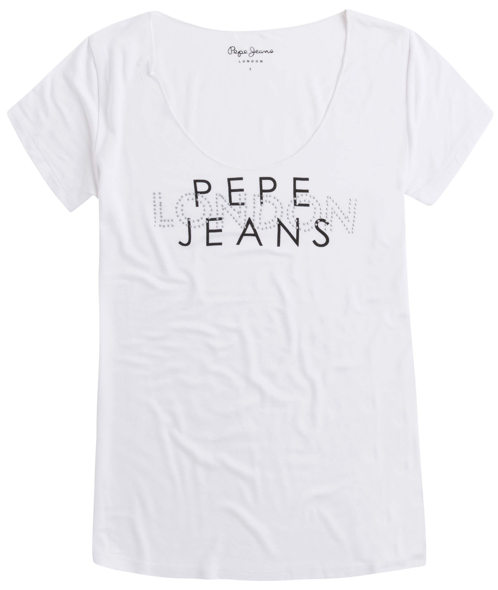 Футболка женская Pepe Jeans, цвет: белый. 097.PL502821..803. Размер M (44/46)