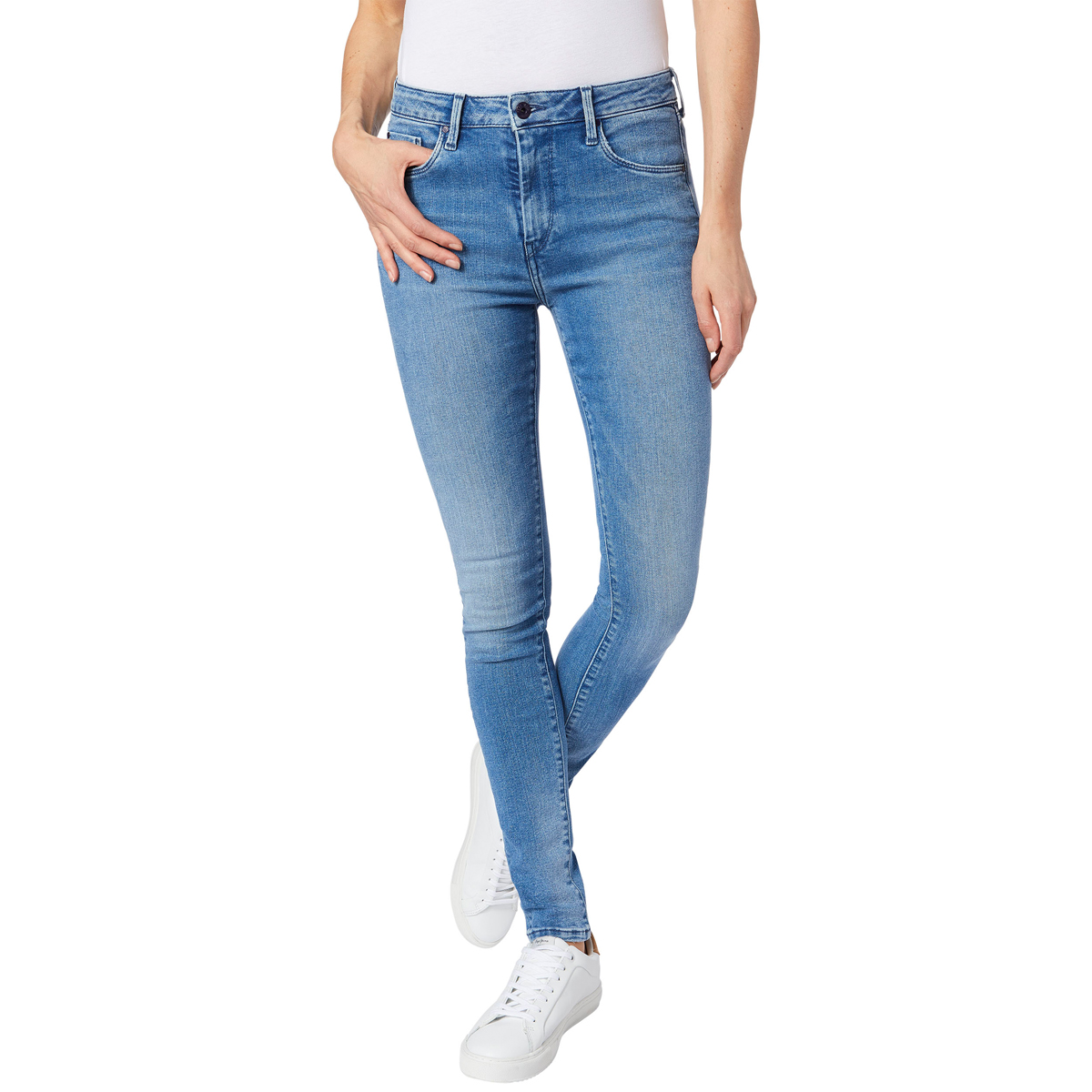Джинсы женские Pepe Jeans Regent, цвет: синий. 097.PL200398.GE3.000. Размер 26-30 (42-30)