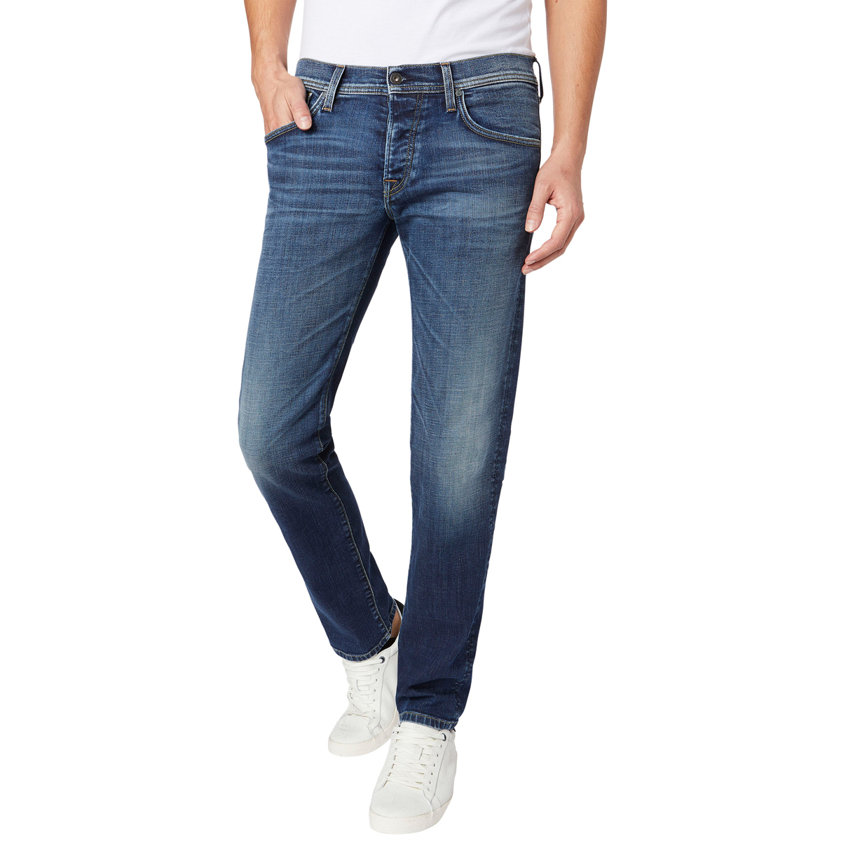 Джинсы мужские Pepe Jeans Cane, цвет: синий. 097.PM200072.GD1.000. Размер 30-34 (46-34)