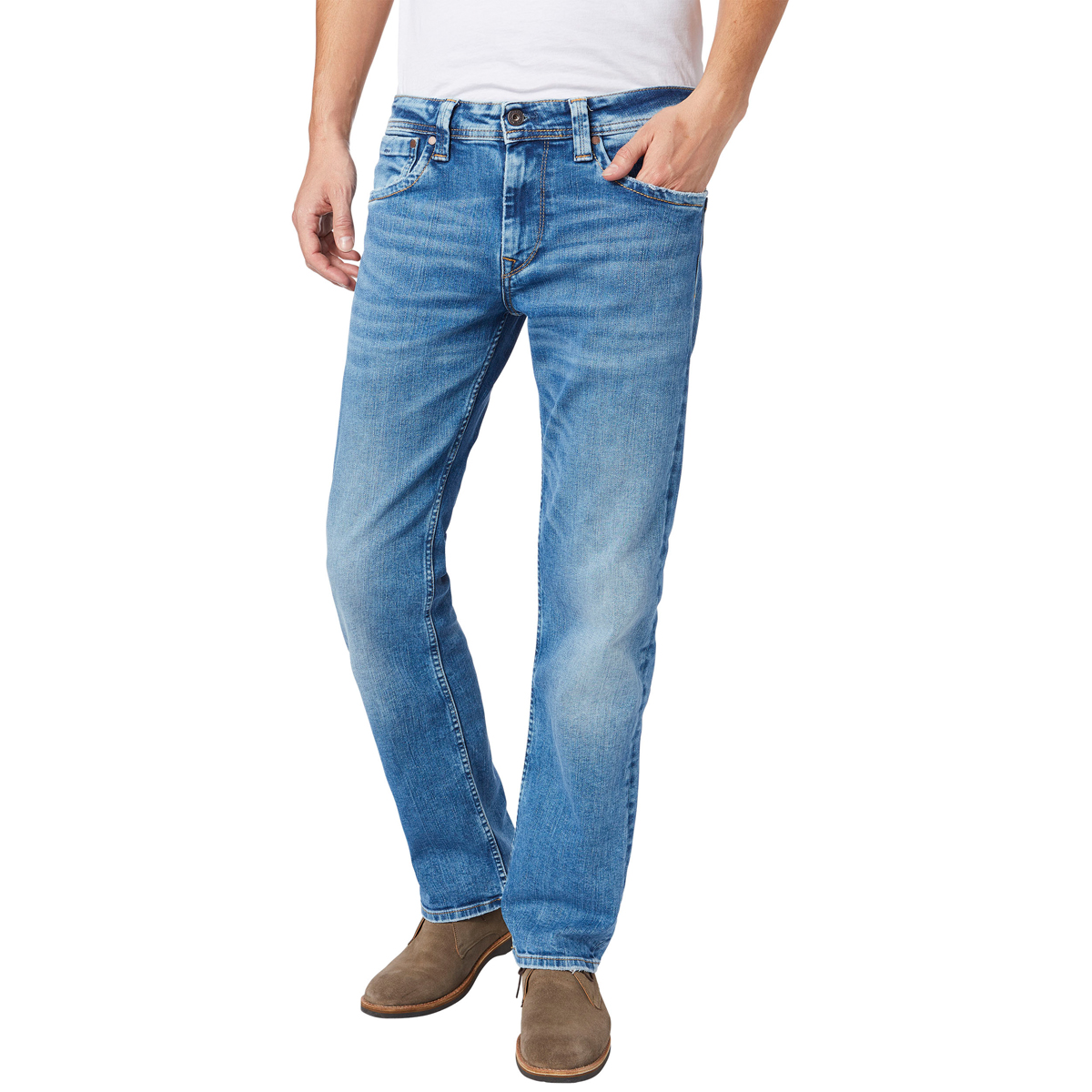Джинсы мужские Pepe Jeans Kingston Zip, цвет: голубой. 097.PM200143.GD2.000. Размер 33-34 (48/50-34)