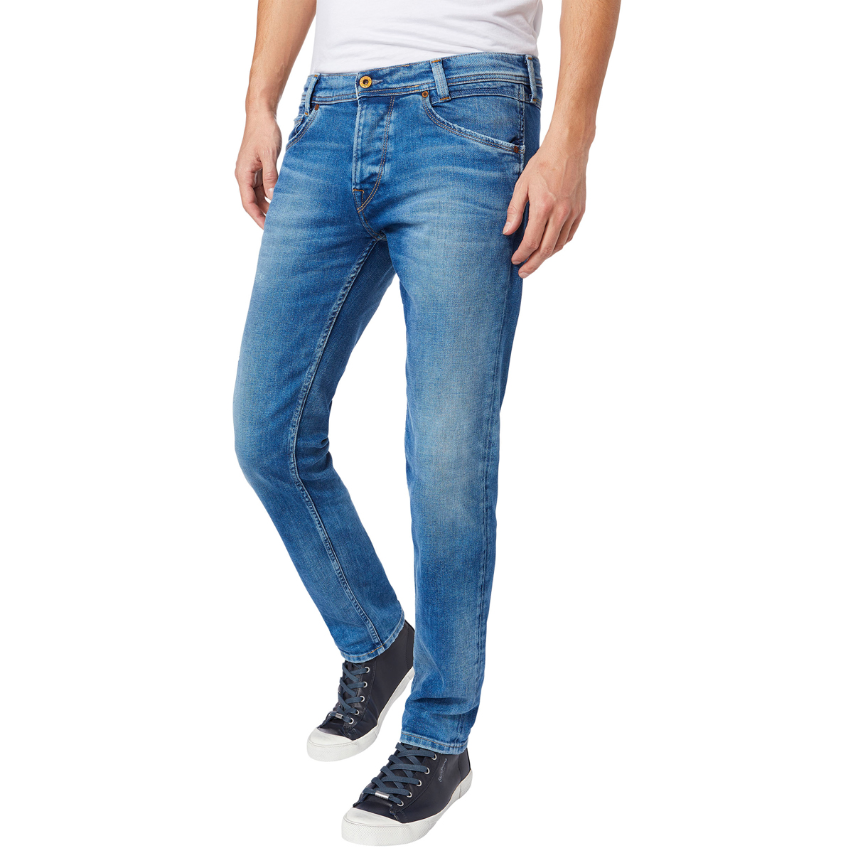 Джинсы мужские Pepe Jeans Spike, цвет: синий. 097.PM200029.GD4.000. Размер 30-34 (46-34)