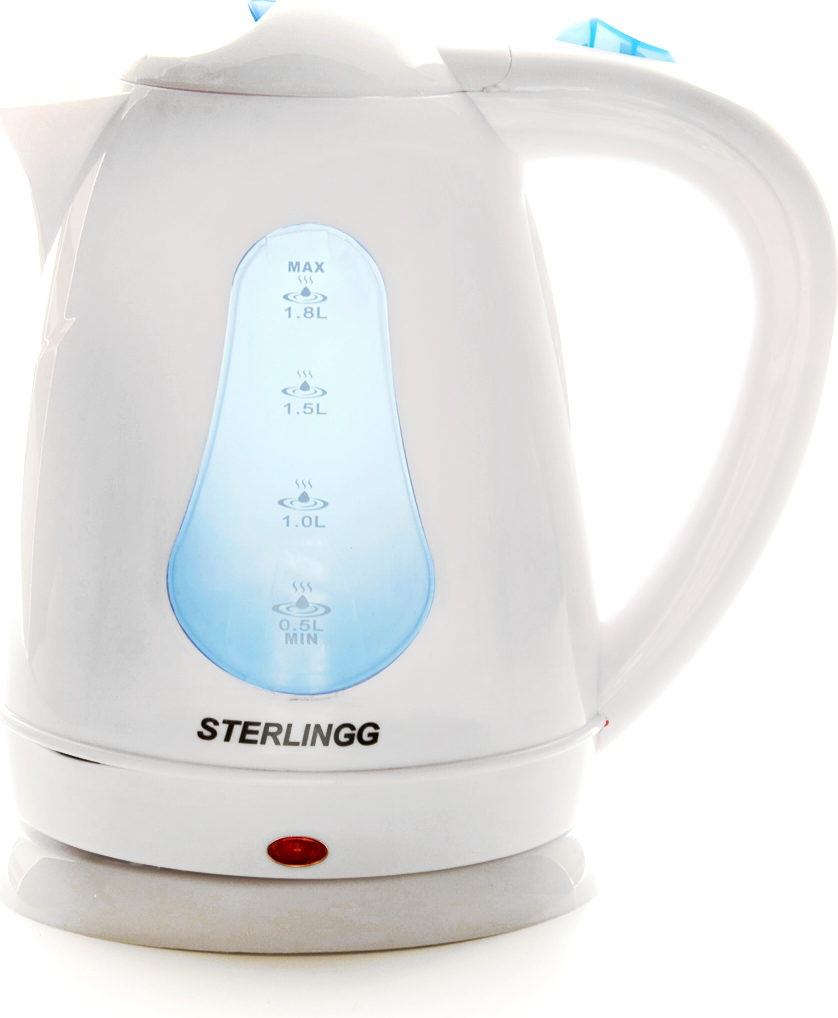 Sterlingg 10788 электрический чайник цвет: белый, синий