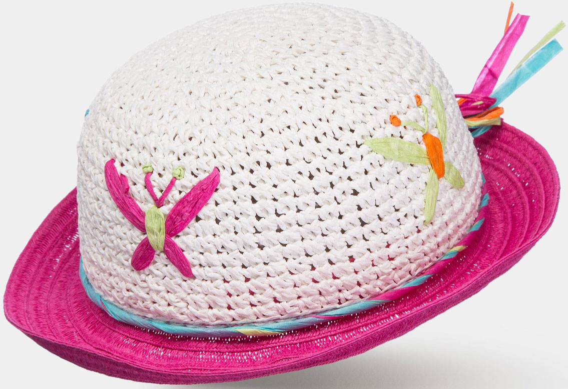 Шляпа для девочки Canoe Garden, цвет: белый. 3474420. Размер 53