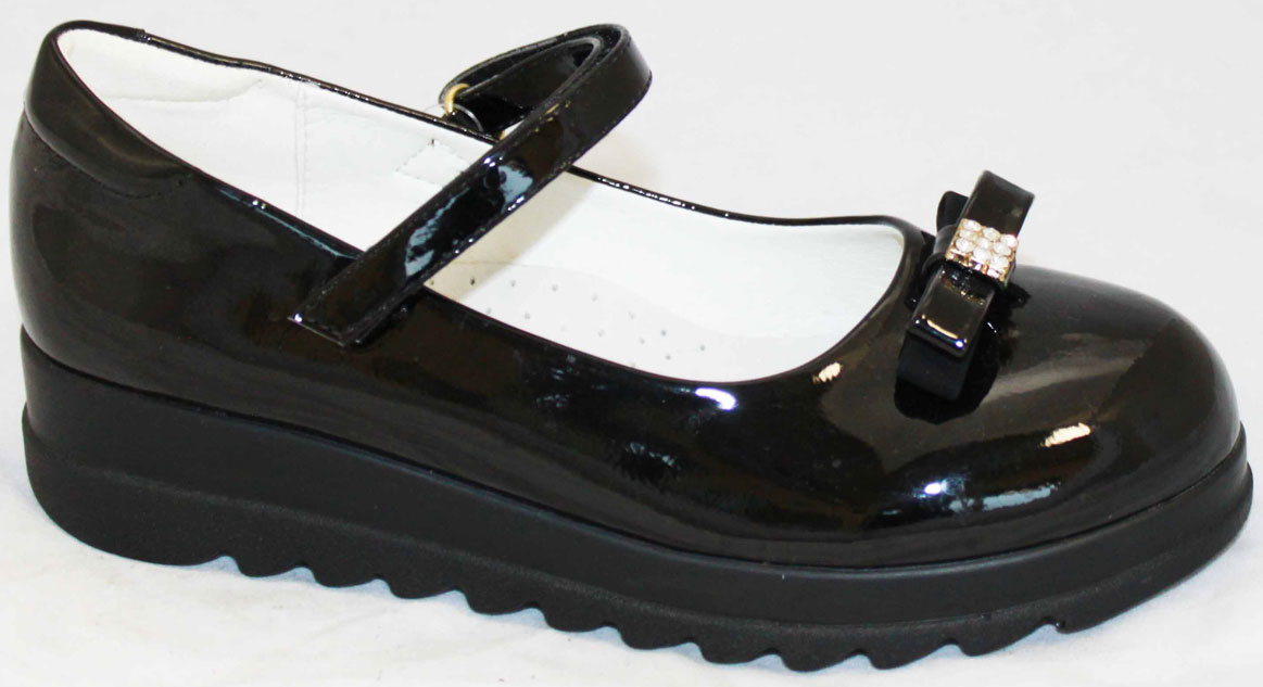Туфли для девочки Leopard Kids, цвет: черный. BA14168-11T(XHX14168-11T). Размер 33