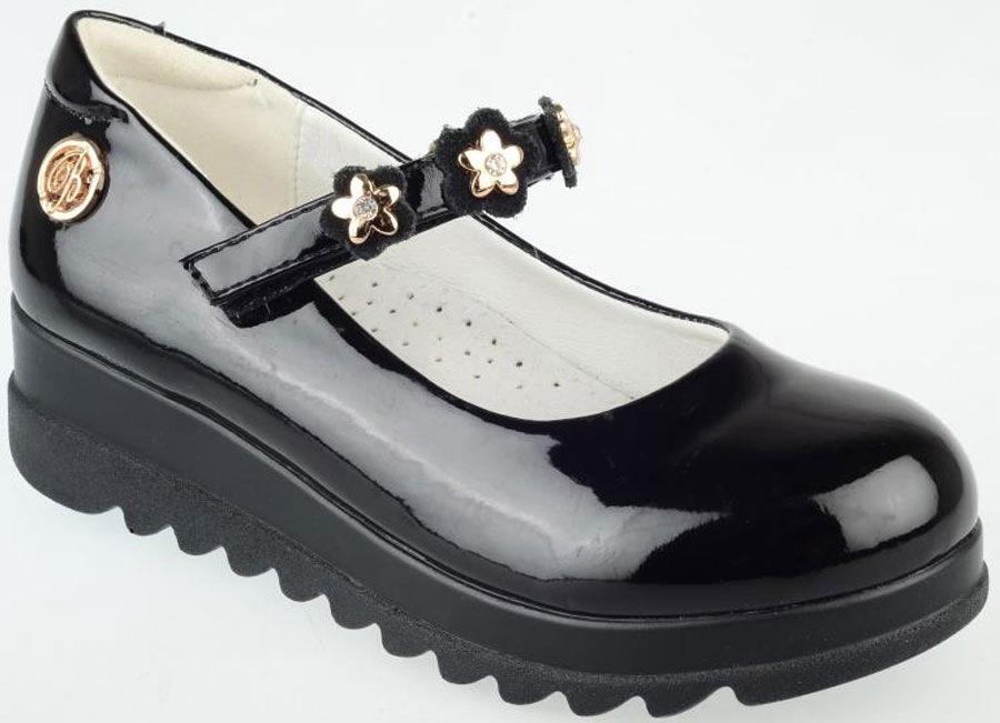 Туфли для девочки Leopard Kids, цвет: черный. BB14168-16T. Размер 30