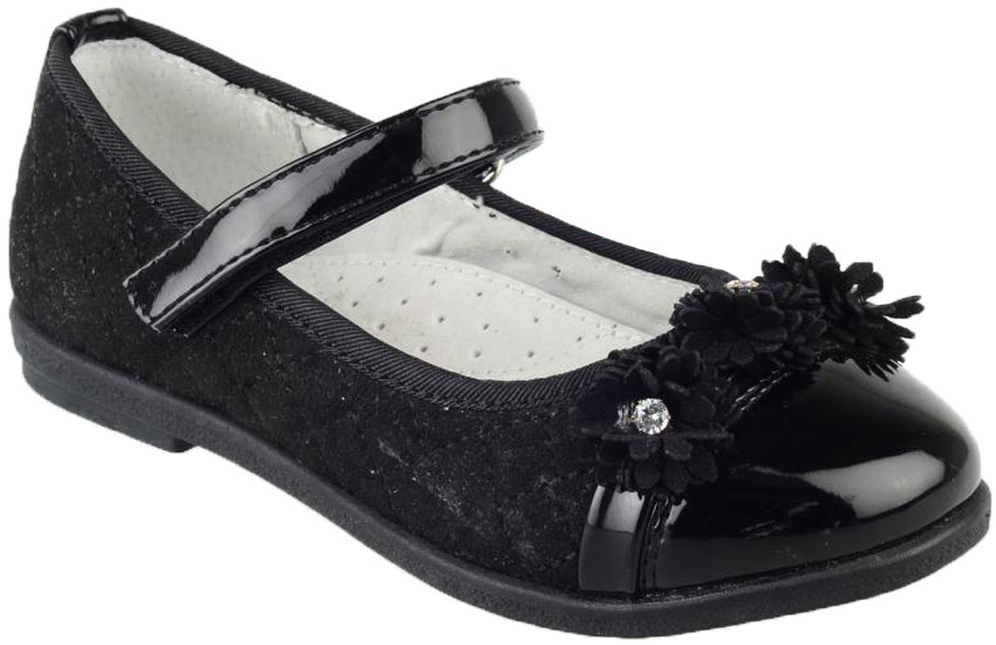 Туфли для девочки Leopard Kids, цвет: черный. RL-W6-L4780-06-1. Размер 28