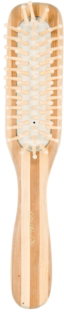 Di Valore Расческа массажная из бамбука с деревянными зубьями, прямоугольная серия 