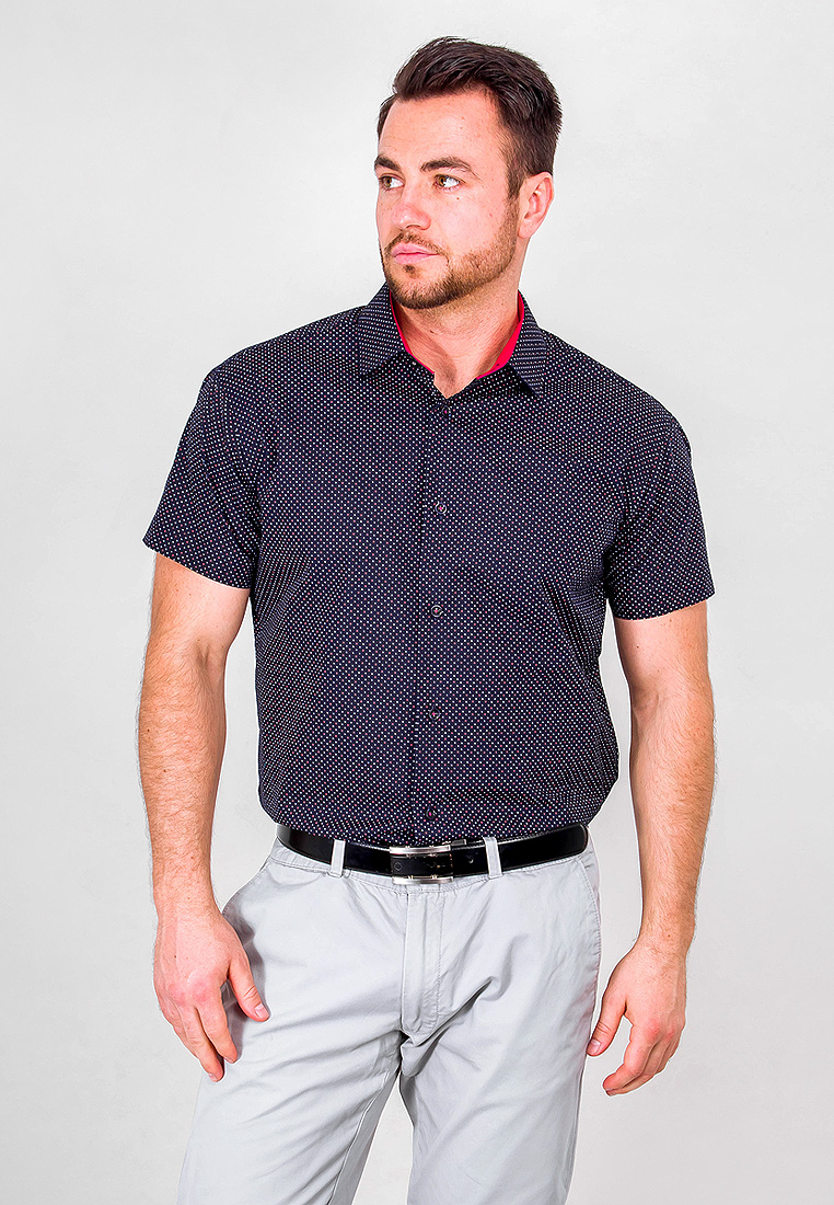 Рубашка мужская Greg, цвет: синий. 263/109/2188/Z/1. Размер 39 (46)