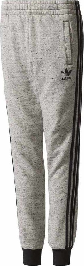 Брюки спортивные для мальчика Adidas J Trf Ft Pants, цвет: серый, черный. BQ3968. Размер 128